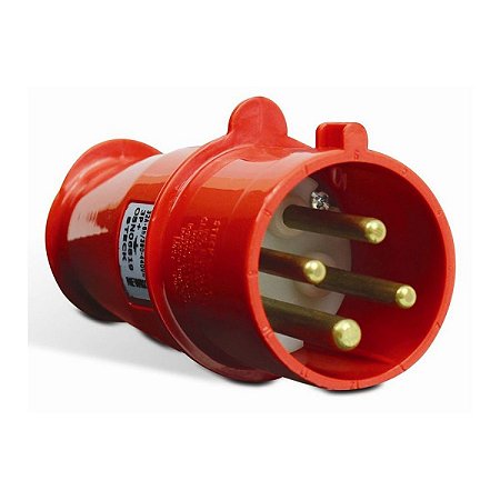 PLUG STECK 3P+T 16A 6H 380V VERMELHO