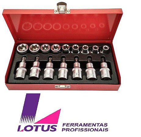 JOGO CHAVE TORX 16 PEÇAS LOTUS