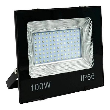 REFLETOR LED 100W BRANCO FRIO SLIM SMT LOWCARBON