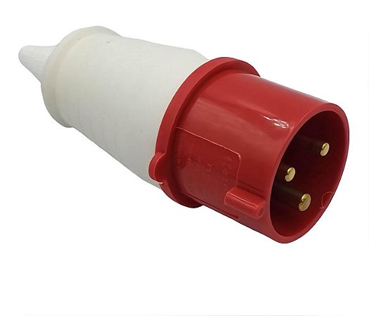 PLUG LUKMA 2P+T 32A 9H 380V VERMELHO