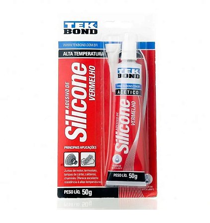SILICONE ALTA TEMPERATURA VERMELHO TEK BOND 50G
