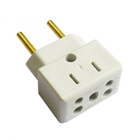PINO ADAPTADOR BOB ESPONJA BRANCO 10\20A