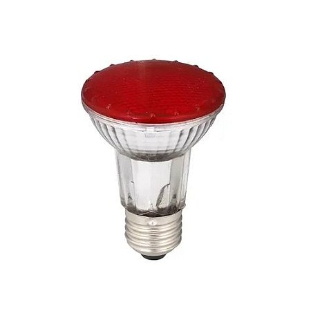 LÂMPADA PAR20 50W X 127V VERMELHA