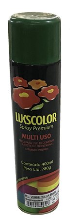 TINTA SPRAY LUKSCOLOR VERDE FOLHA BRILHANTE