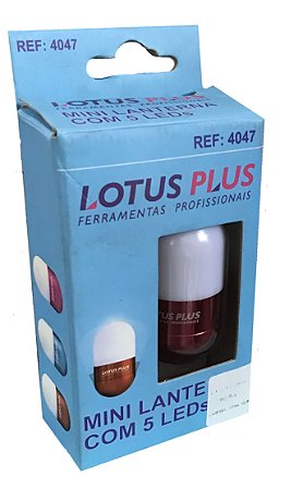 LÂMPADA OVAL MINI COM LED LOTUS REF: 4047