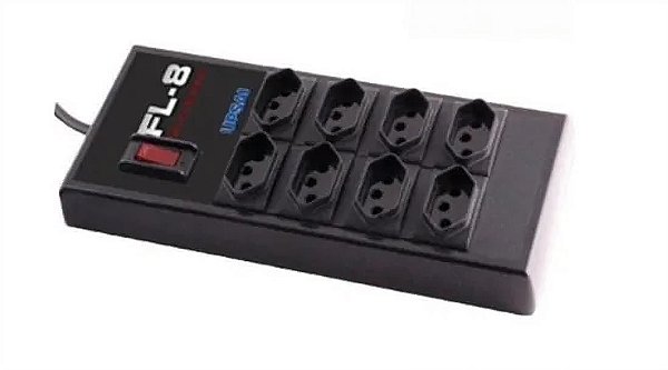 FILTRO DE LINHA 8 TOMADAS BIVOLT UPSAI