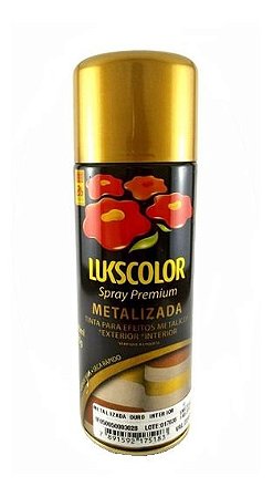 TINTA SPRAY LUKSCOLOR METALIZADA OURO EXTERNA