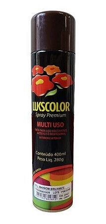 TINTA SPRAY LUKSCOLOR MARROM BRILHANTE
