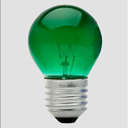 LÂMPADA BOLINHA 15WX127V VERDE