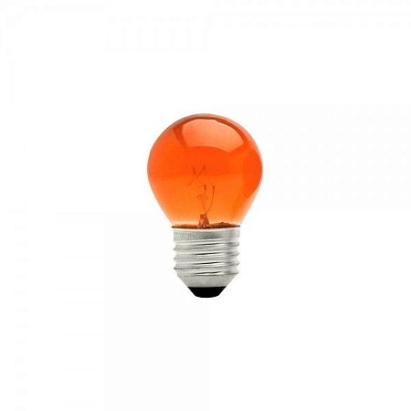 LÂMPADA BOLINHA 15WX127V LARANJA