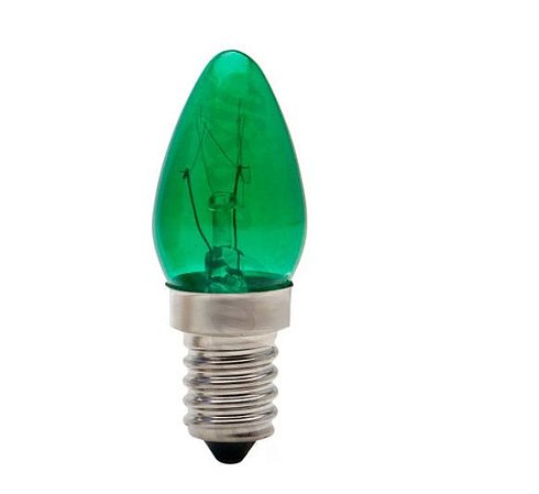 LÂMPADA CHUPETA 7W X 127 VERDE