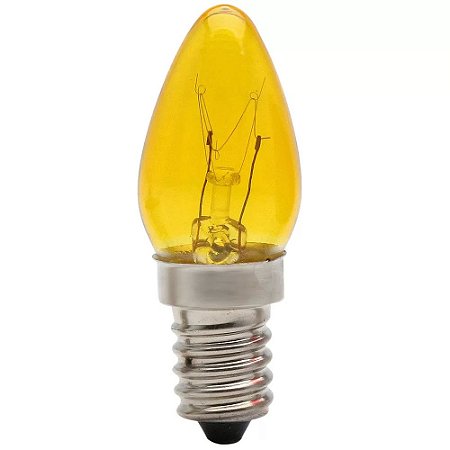 LÂMPADA CHUPETA 7W X 127 AMARELA
