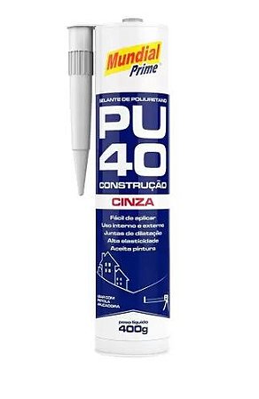 SILICONE PU-40 CINZA 400G MUNDIAL PRIME
