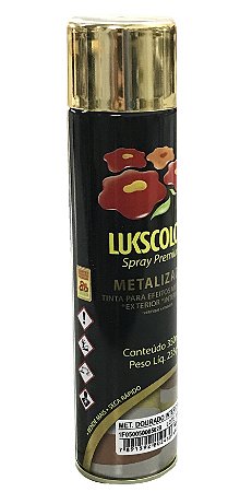 TINTA SPRAY LUKSCOLOR METAL DOURADA INTERNO 350