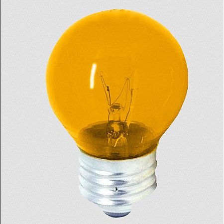 LÂMPADA BOLINHA  BRASFORT 7W  220V ÂMBAR
