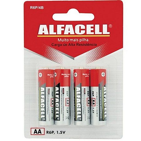 PILHA ALFACELL AA COM 4