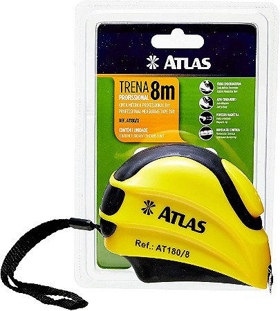 TRENA ATLAS PROFISSIONAL 8M AMARELA