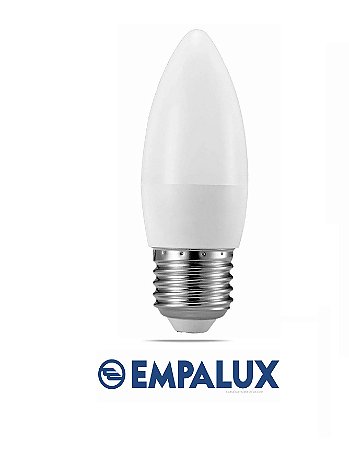 LÂMPADA  VELA LED BRANCO QUENTE 3000K 4,9W E-27 EMPALUX