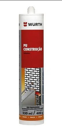 SILICONE CONSTRUÇÃO CINZA 400G WÜRTH