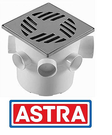 CAIXA SIFONADA ASTRA QUADRADAD 15X15CM