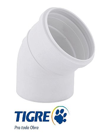 JOELHO ESGOTO TIGRE 45º 100MM