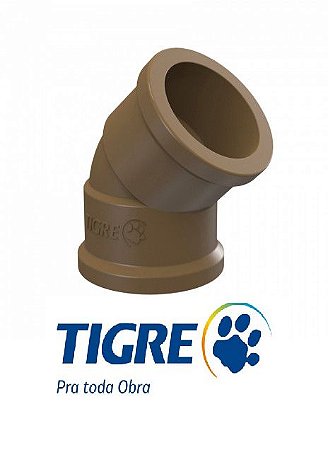 JOELHO SOLDÁVEL TIGRE 45º 60MM