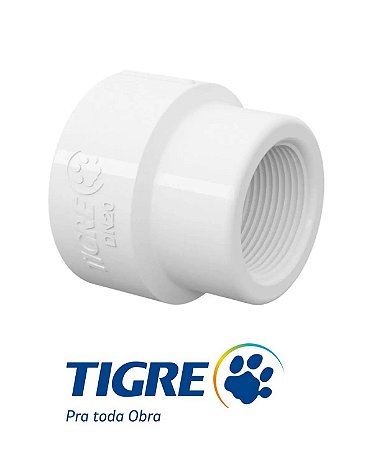LUVA ROSCAVEL BRANCO TIGRE 3/4" X 1/2"