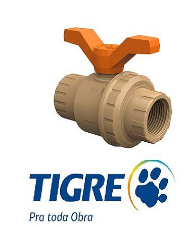 REGISTRO ESFERA ROSCÁVEL TIGRE 50MMX1.1/2"