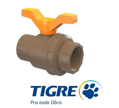 REGISTRO ESFERA ROSCÁVEL TIGRE 32MM