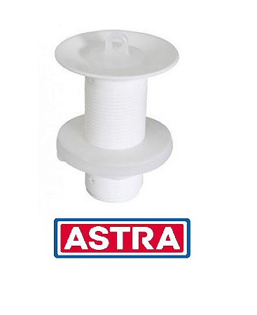 VÁLVULA DE LAVATÓRIO ASTRA BRANCA SEM LADRÃO SEM UNHO