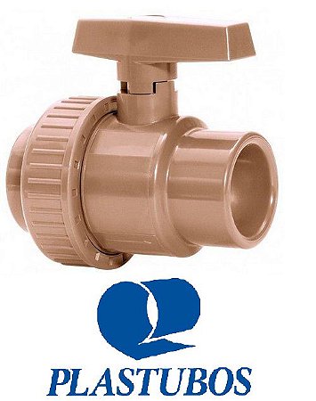 REGISTRO ESFERA SOLDÁVEL PLASTUBOS MARROM 20MM