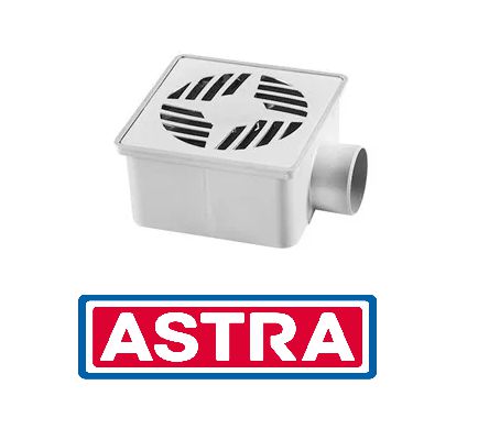 RALO SECO ASTRA QUADRADO CINZA GRELHA CROMADA