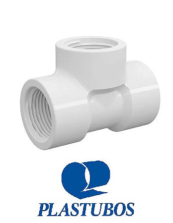 TE ROSCAVEL 1/2" BRANCO PLASTUBOS