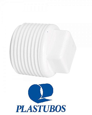 PLUG ROSCAVEL BRANCO PLASTUBOS  1/2"