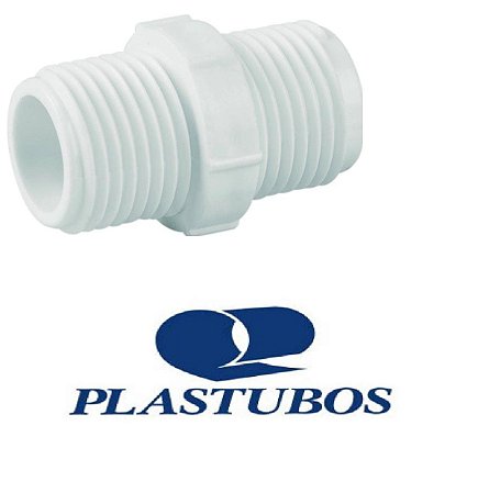 NIPLE  ROSCA PLASTUBOS  1/2 BRANCO