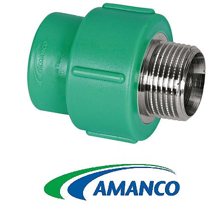 ADAPTADOR AMANCO AQUATHERM TRANSPOSIÇÃO VERDE COM ROSCA EXTERNA PPR  32X1"