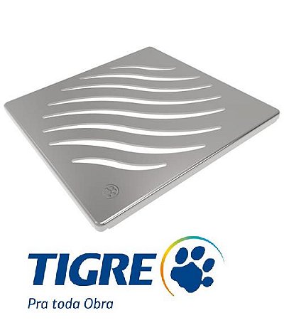 GRELHA TIGRE INOX QUADRADA 150