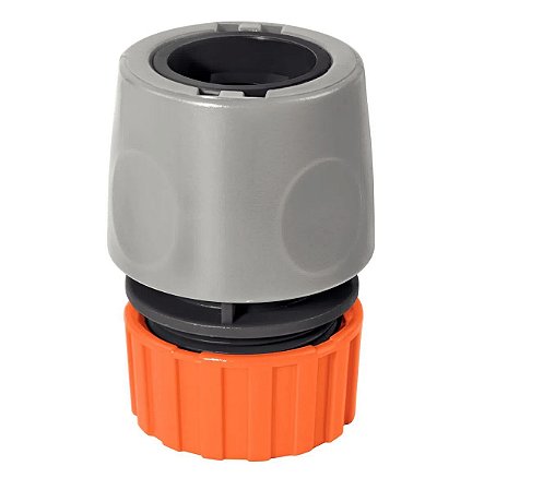 ENGATE RÁPIDO PARA MANGUEIRA 1/2 TRAMONTINA CINZA & LARANJA