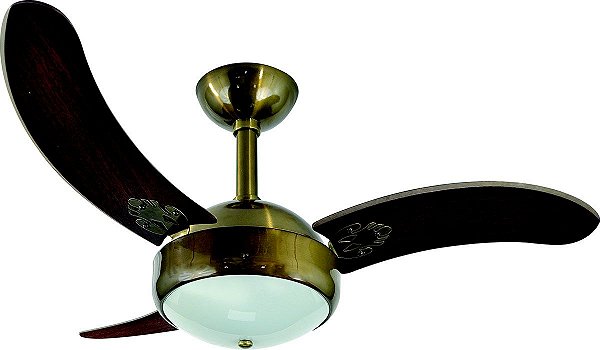VENTILADOR LUMINÁRIA MAX 522 COBRE RIOPRELUSTRE