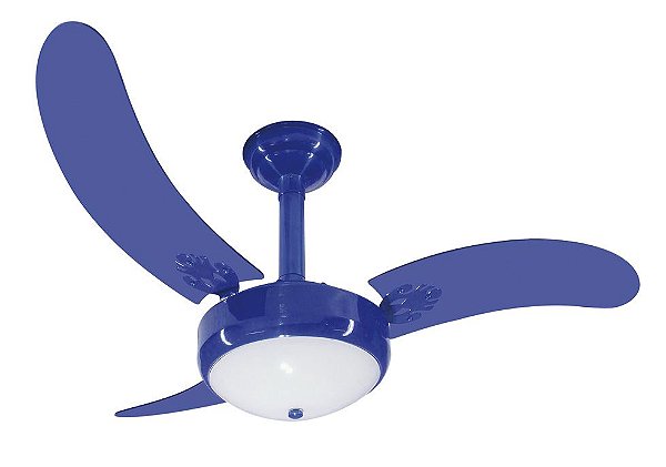 VENTILADOR LUMINÁRIA MAX 522 AZUL RIOPRELUSTRES