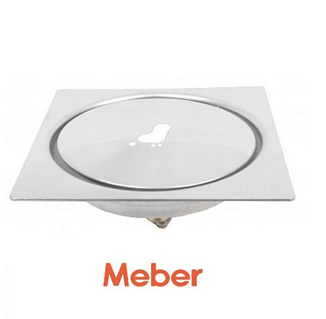GRELHA QUADRADA 15X15 INOX 304 PRESSÃO