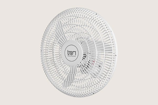 VENTILADOR OSCILANTE PAREDE BIVOLT 50CM PP BRANCO