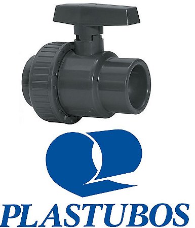 REGISTRO ESFERA SOLDÁVEL PLASTUBOS CINZA 50MM