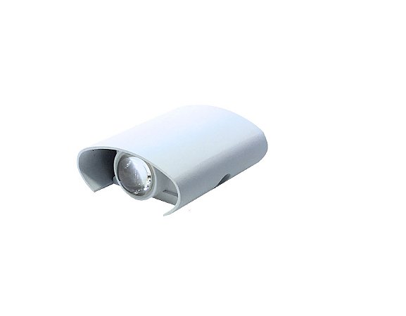 ARANDELA CURVA 1 3000K EXTERNA BRANCA