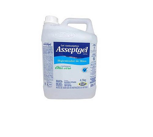 HIGIENIZADOR ASSEPTGEL CRISTAL 4,3KG
