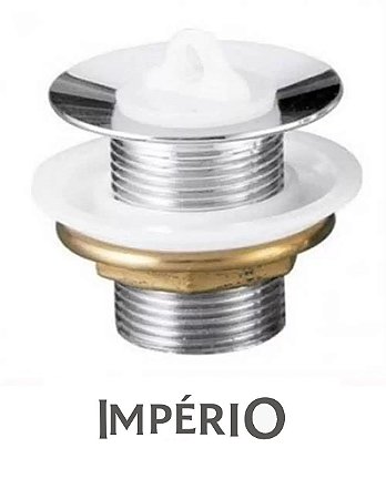 VÁLVULA PIA CURTA METAL CROMADA 1600 STAND