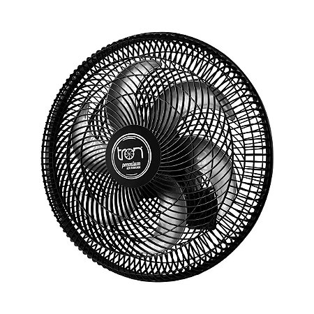 VENTILADOR OSCILANTE PAREDE 127V PREMIUM PRETO 130W