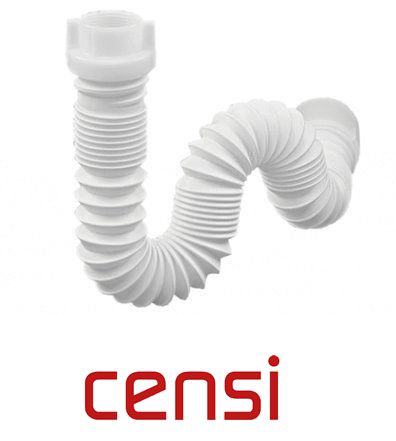 SIFÃO SANFONADO 0,60M BRANCO CENSI