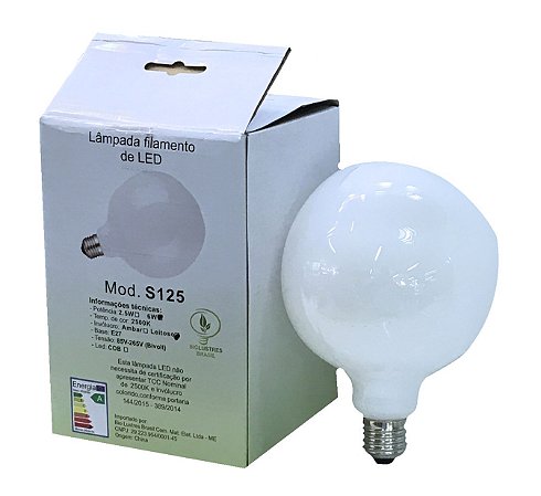 LÂMPADA LED 6W BIVOLT S125 LEITOSA