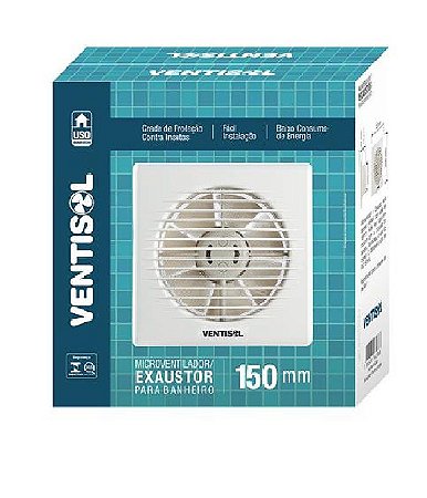 EXAUSTOR BANHEIRO 150MM 127V PREMIUM VENTISOL